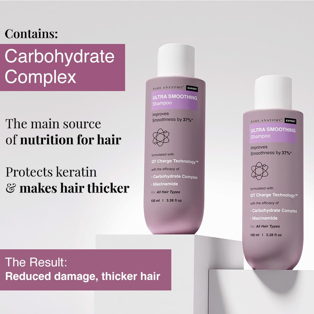 Bare Anatomy Ultra Smoothing Shampoo For Dry And Frizzy Hair | 100ml