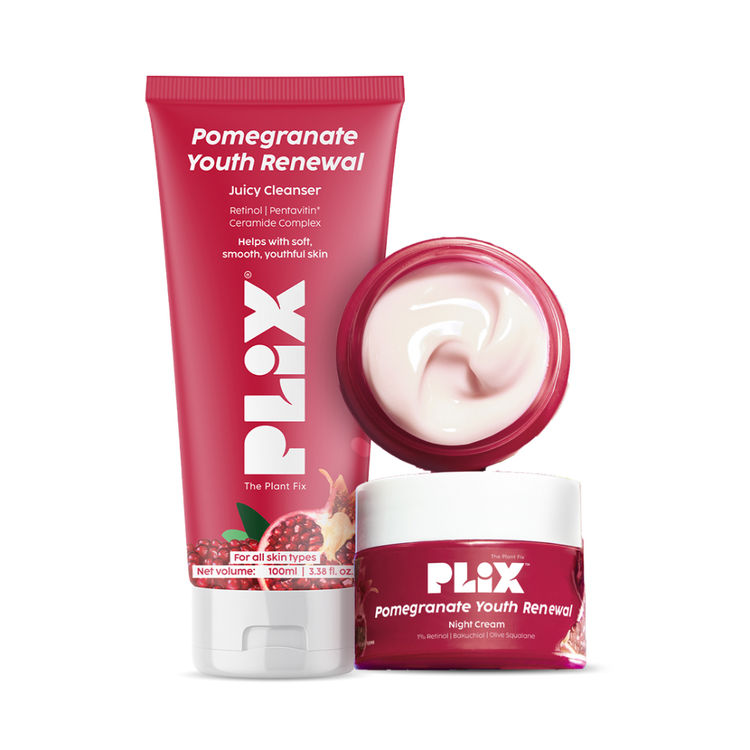 Plix Pomegranate Youth Renewal Cleanser & Retinol