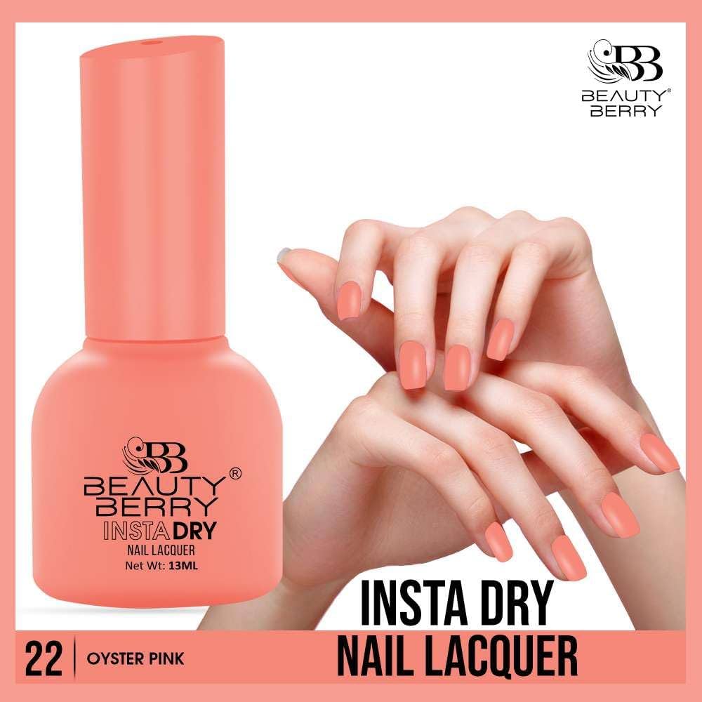 Beauty Berry Insta Dry Nail Lacquer (OYSTER PINK-22)