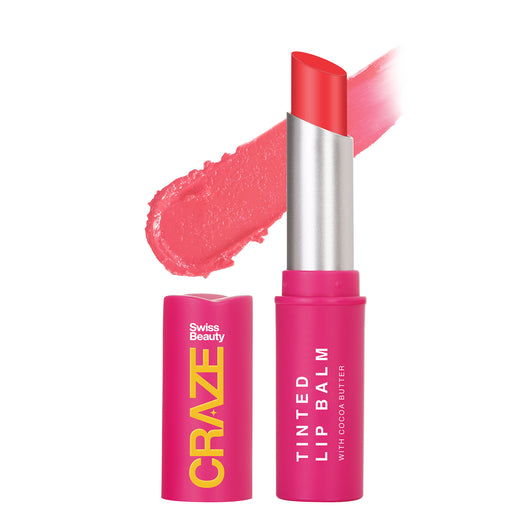 Swiss Beauty Craze Tinted Lip Balm (Coral Pink)