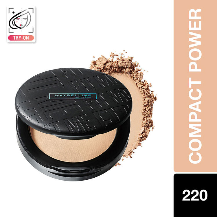 Maybelline Fit Me Matte + Poreless 16H Oil Control Compact Powder(220 Natural Beige)