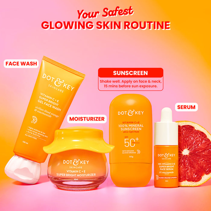 Dot & Key Vitamin C + E 100% Mineral Sunscreen IN-VIVO tested SPF 50+, PA++++