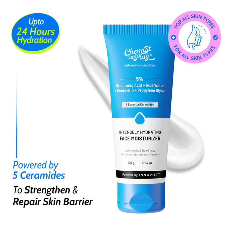 Chemist at Play Intensely Hydrating Face Moisturizer Hydrates Up to 24 Hours For Skin Dryness (100g)