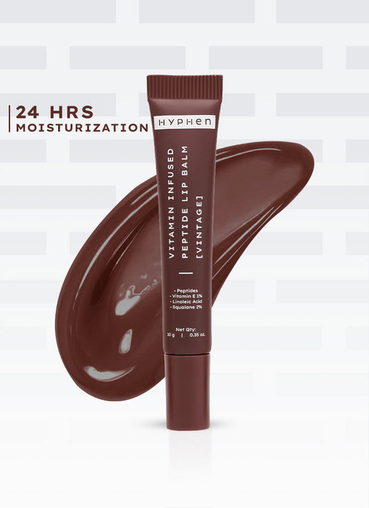Hyphen Vip vintage lip balm with 1% vit e, 2% squalane & peptides - 10g