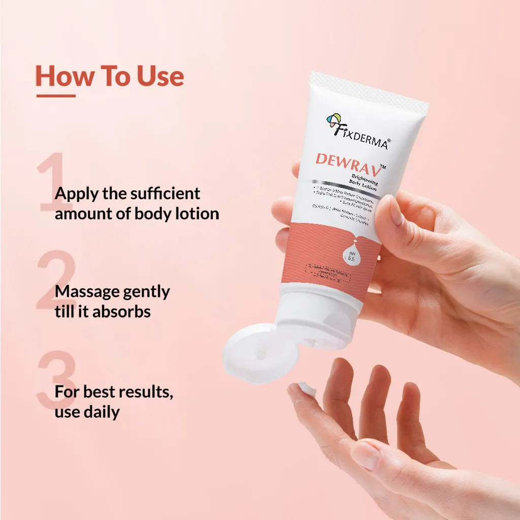 Fixderma Dewrav Brightening Body Lotion (200ml)