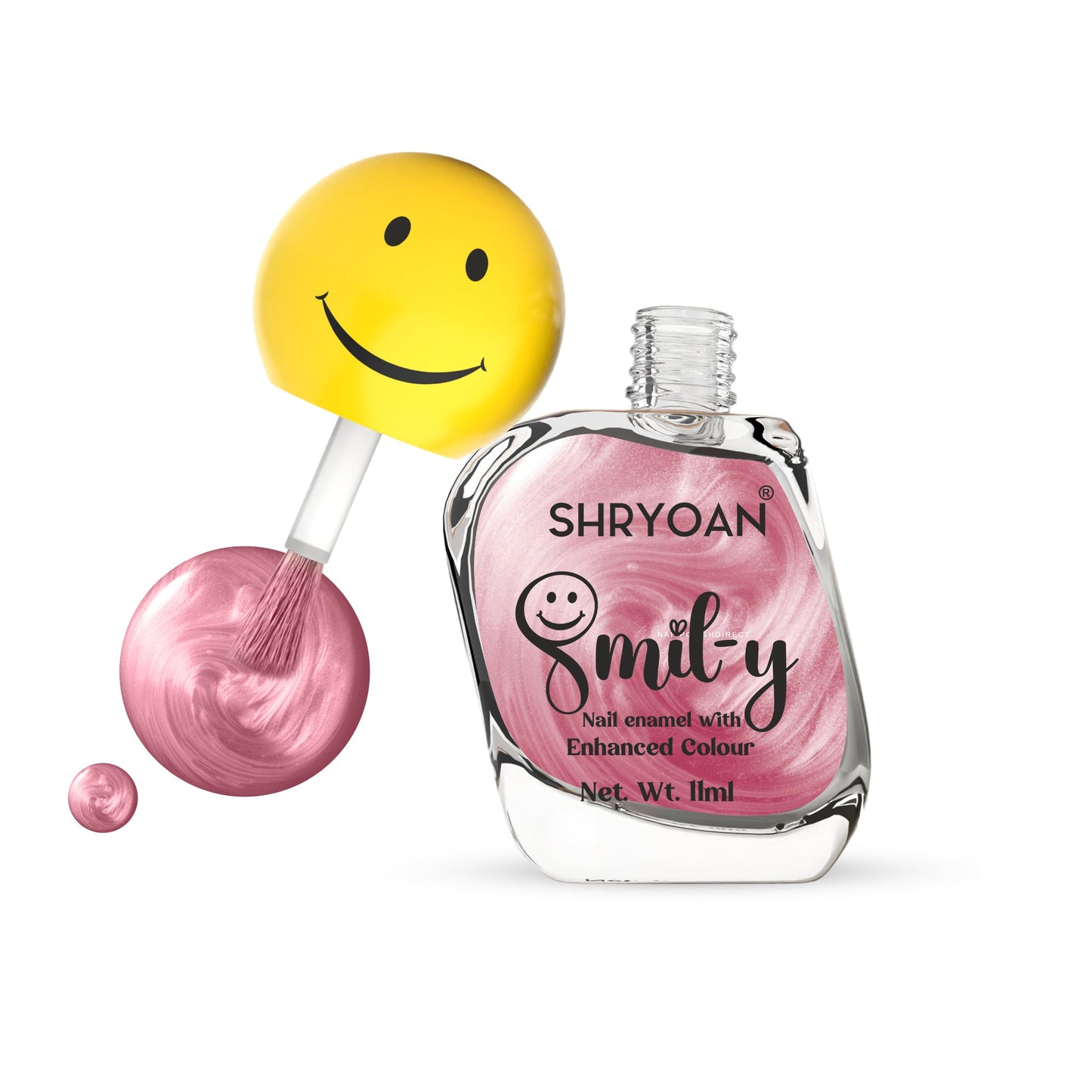 Shryoan Ultra Glossy Nail Paint(Metallic Pink)
