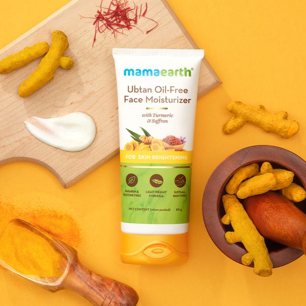 Mamaearth Ubtan Oil-Free Face Moisturizer for Skin Brightening - 80 g