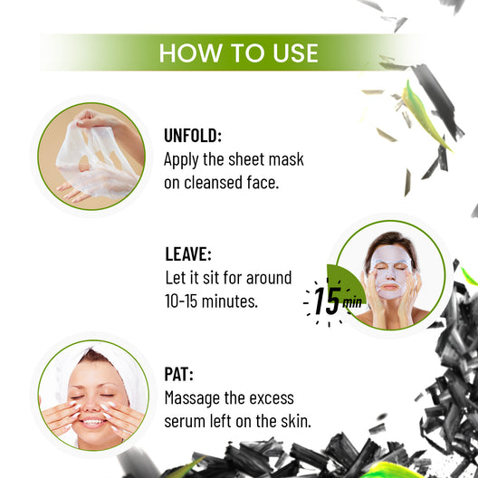 Swiss Beauty Charcoal & Bamboo Sheet Mask