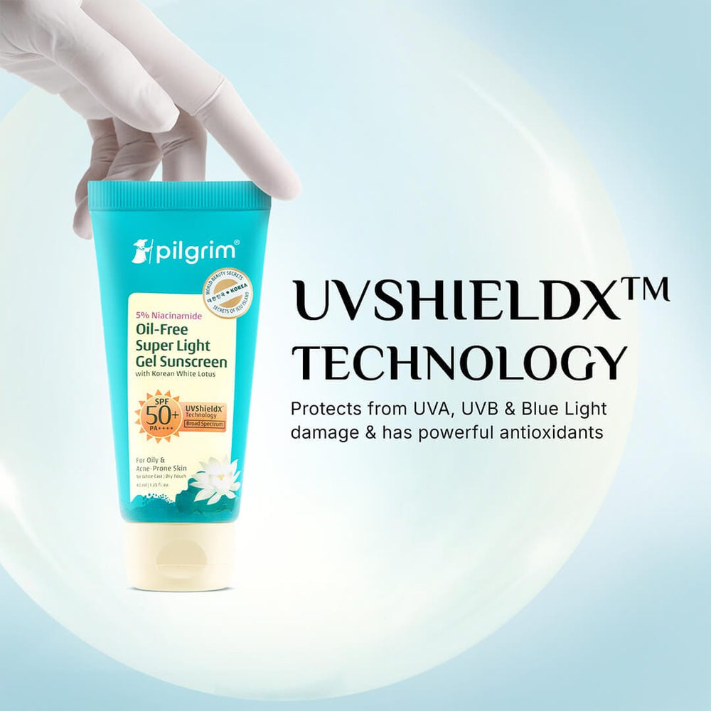 Pilgrim 5% Niacinamide Oil-Free Super Light Gel Sunscreen SPF 50+ PA++++
