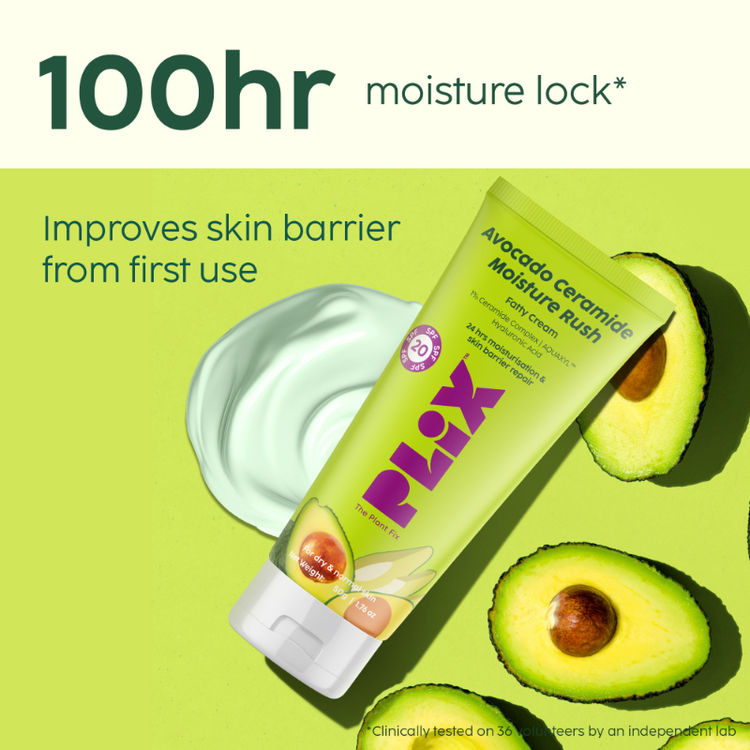 Plix Avocado 1% Ceramide Moisture Rush Barrier Repair Cream With SPF 20
(50 g)