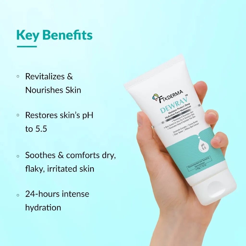 Fixderma Dewrav Moisture Protect Deep Hydration Face Moisturizer