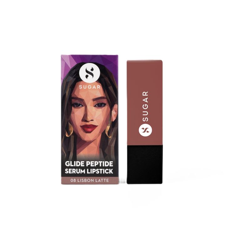 SUGAR Glide Peptide Serum Lipstick - 08 Lisbon Latte (4.2g)