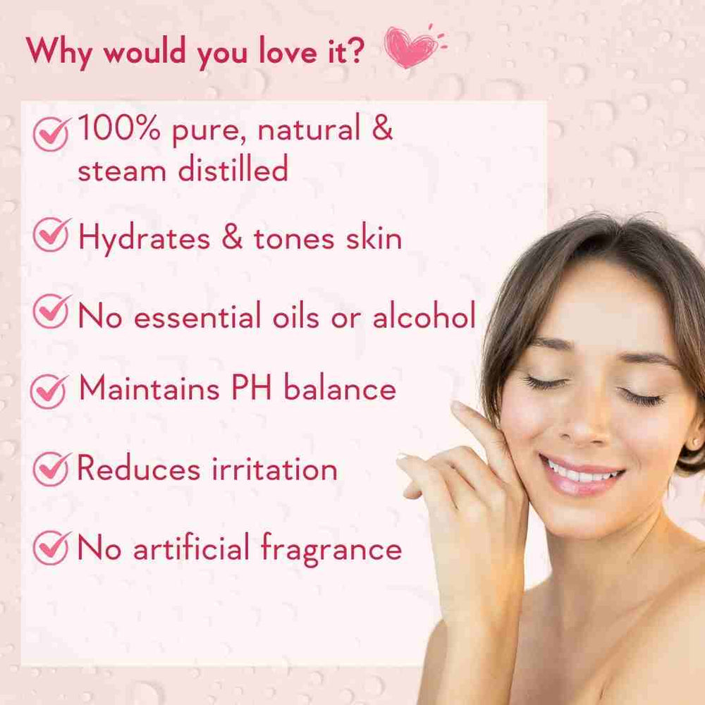 Wishcare Pure & Natural Kannauj Rose Water - 200 ml