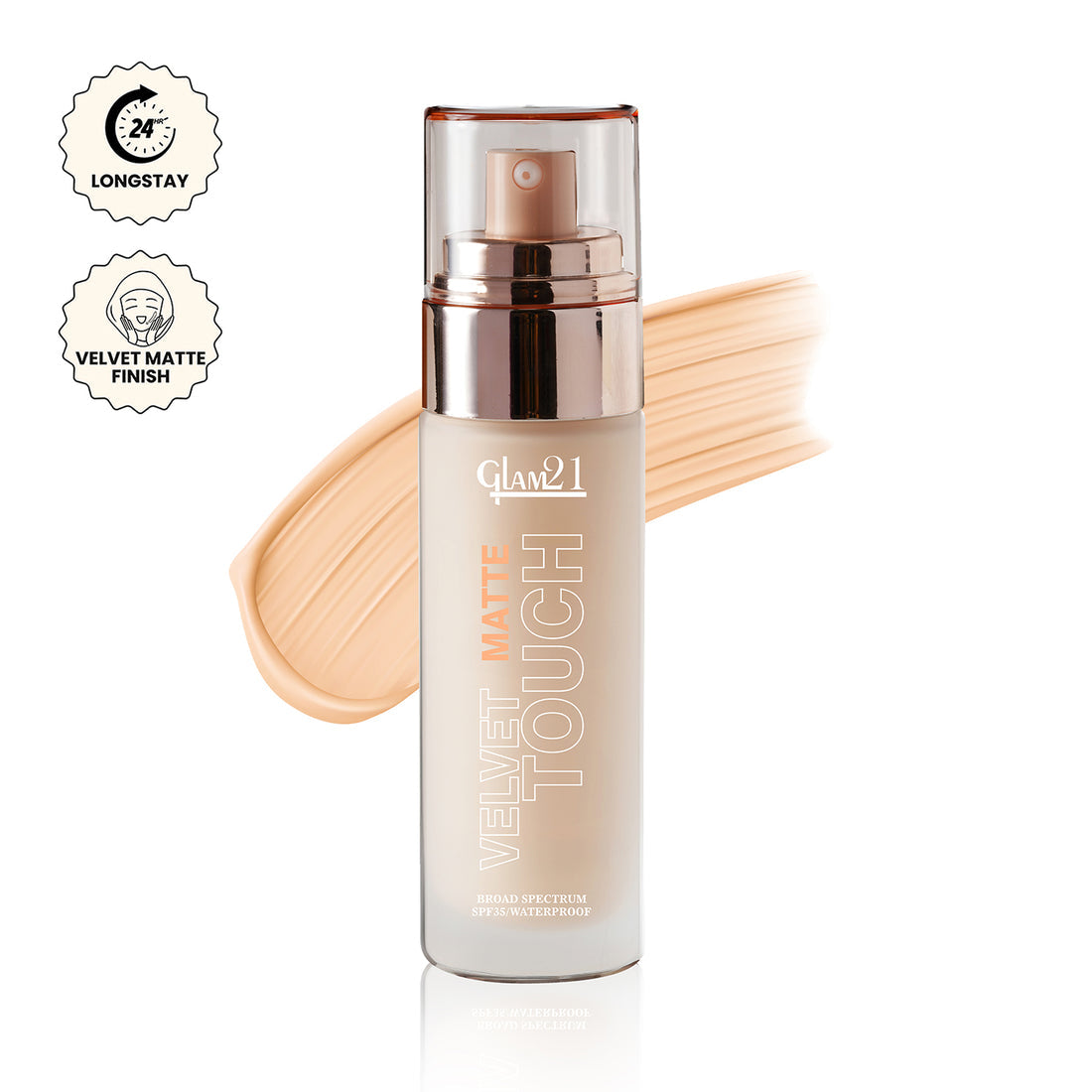 Glam21 Velvet Touch High Coverage Foundation (03Beige)