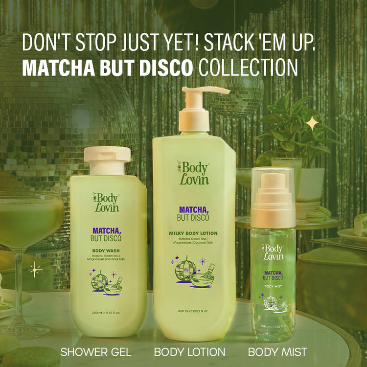 Plum BodyLovin’ Matcha, But Disco Body Mist, Long-Lasting, Lactonic Matcha Fragrance (100ml)
