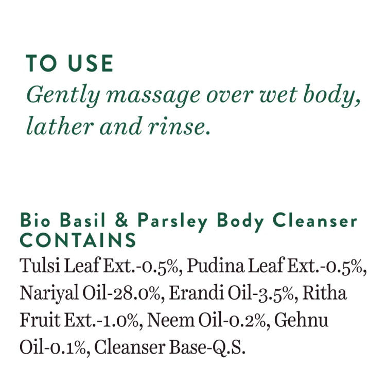 Biotique Bio Basil & Parsley Revitalizing Body Wash (200ml)