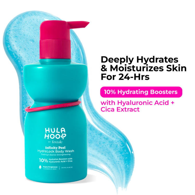 Foxtale Hula Hoop HydraLock Body Wash, 24-Hrs Long Hydration & Moisturization
(250ml)