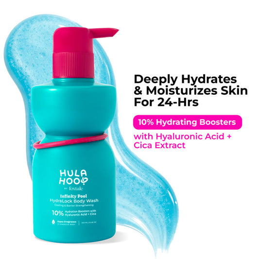 Foxtale Hula Hoop HydraLock Body Wash, 24-Hrs Long Hydration & Moisturization
(250ml)