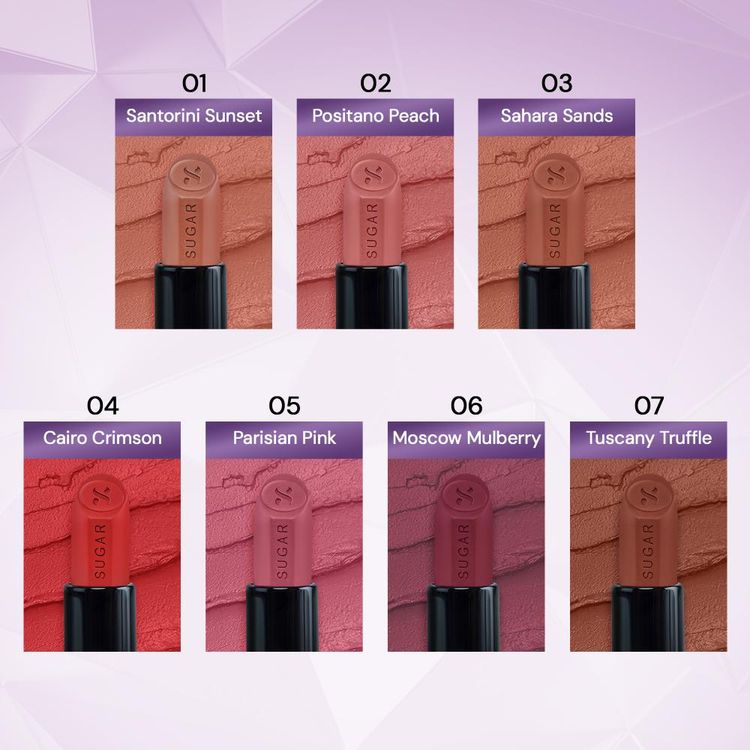 SUGAR Glide Peptide Serum Lipstick with Vitamin E (01 Santorini Sunset)