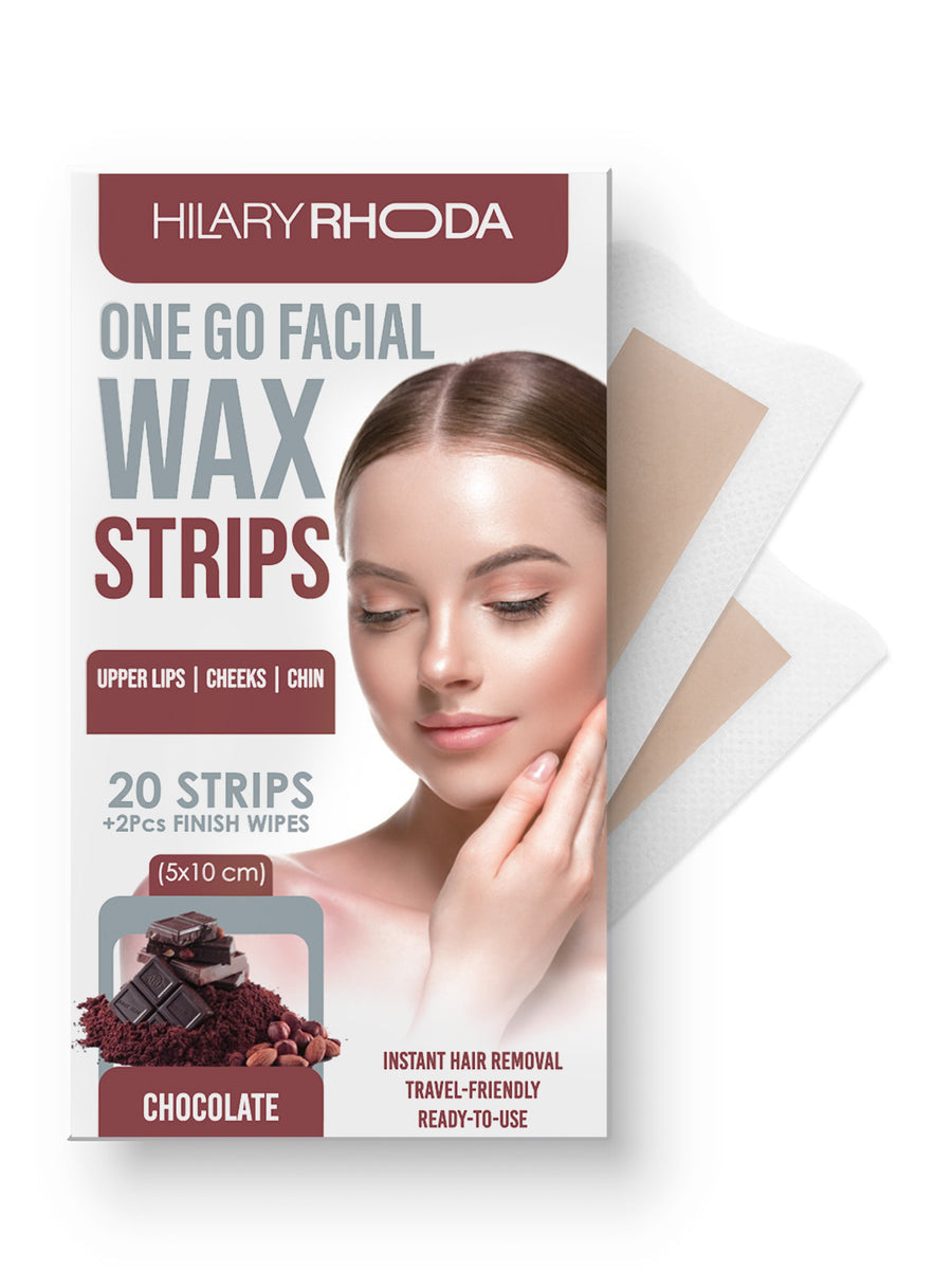 Hilary Rhoda One Go Facial Wax Strips 04 Choclate