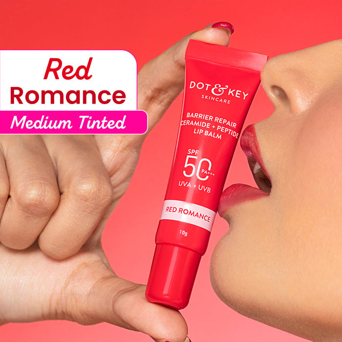 Dot & Key Dot & Key Ceramide + Peptide Lip Balm SPF 50 PA+++ (03Red Romance)