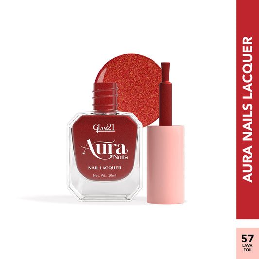 Glam21 Aura - Nail Lacquer (57Lava Foil)