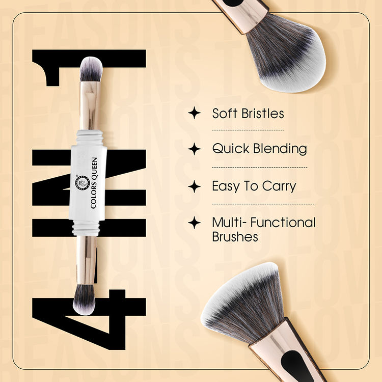 Colors Queen 4 In 1 Multi Functional Brush Set - BR-04