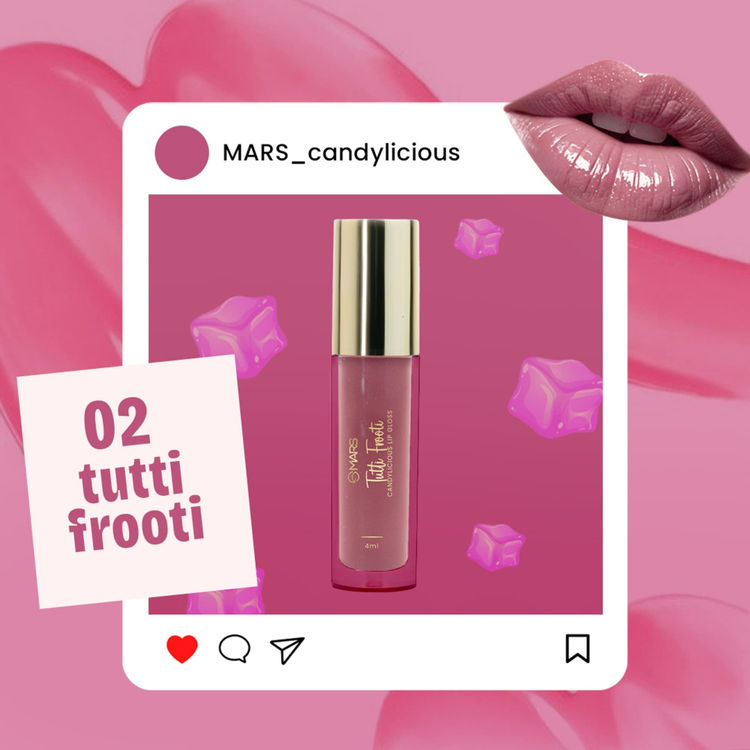 MARS Candylicious Lip Gloss (02-TUTTI FROOTI)