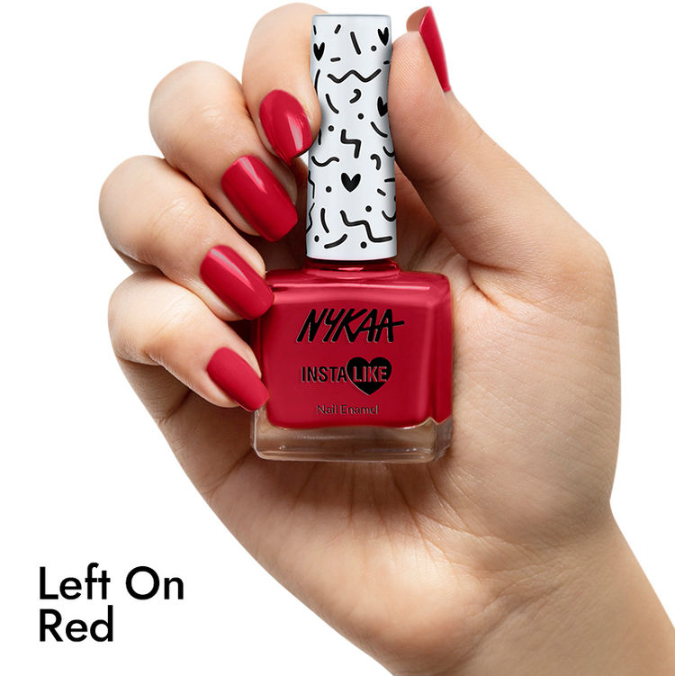 Nykaa InstaLike Long Lasting Nail Enamel - Left On Red 475
(9ml)