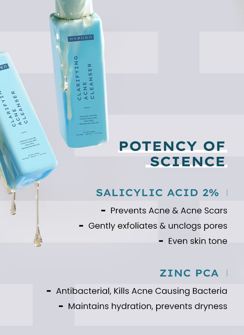 Hyphen Clarifying acne cleanser with 2% salicylic acid - 100 ml