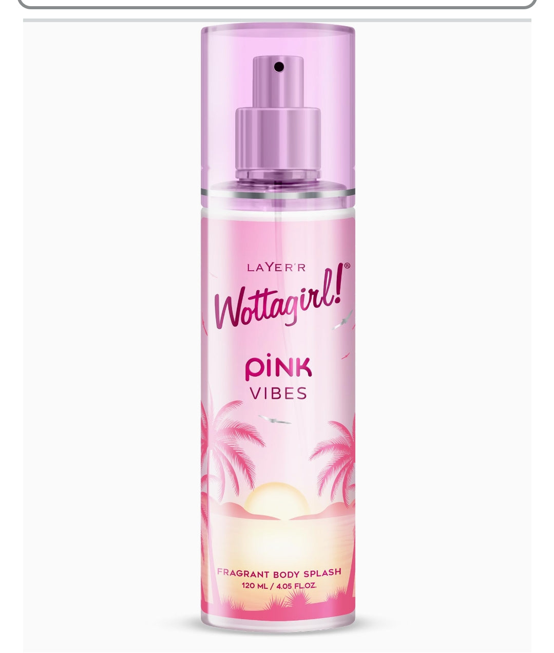 Layer'r Wottagirl PINK Vibes Body Mist for Women, 120ml |