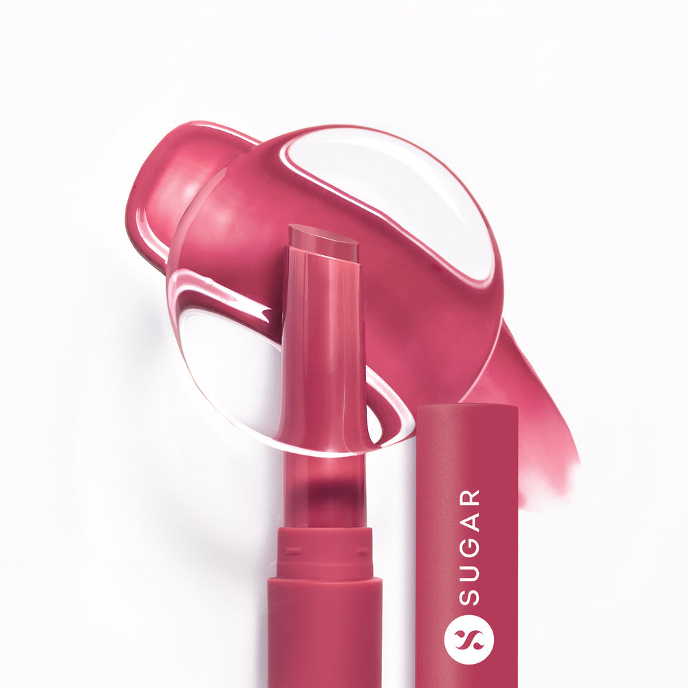 SUGAR Cosmetics Glide Peptide Plumping Gloss Stick(02 Pink Pop)