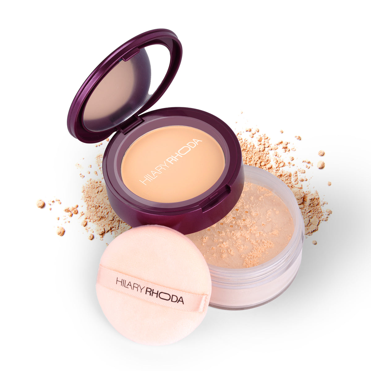 Hilary Rhoda The Setting Duo Compact & Loose Powder (Beige 03)