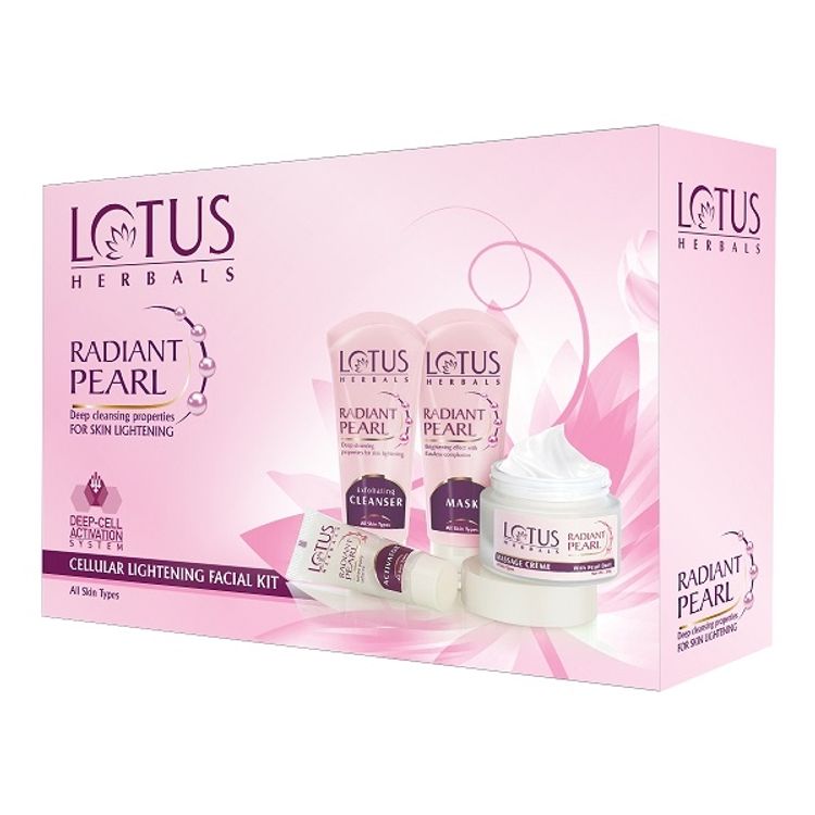 Lotus Herbals Radiant Pearl Cellular Lightening Facial Kit
(170gm)