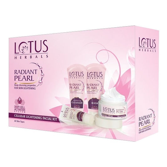 Lotus Herbals Radiant Pearl Cellular Lightening Facial Kit
(170gm)