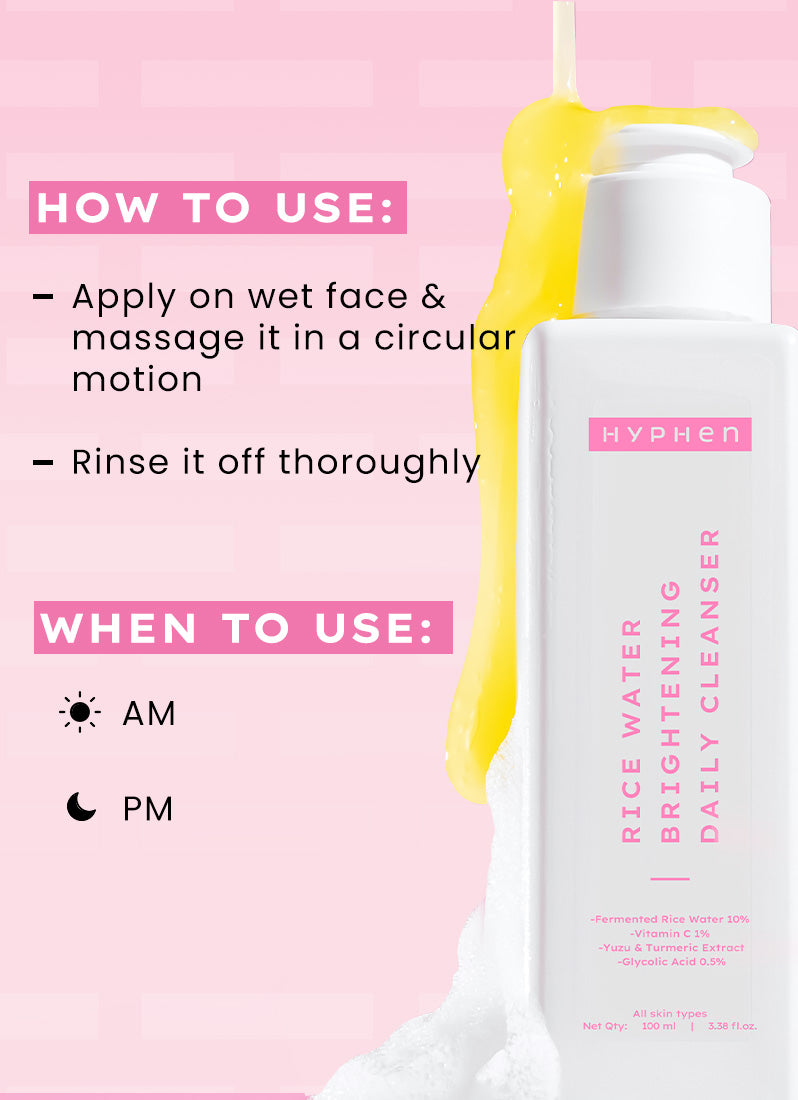 Hyphen Rice water cleanser for brightening(100ml)