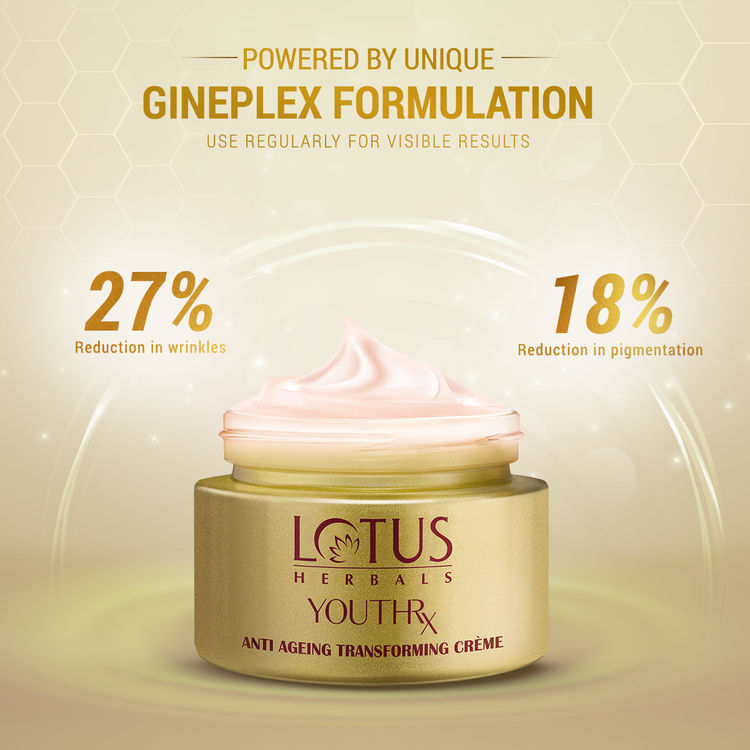 Lotus Herbals YouthRx Anti Ageing Transforming Face Cream SPF 25 , Reduce Dark Spots & Blemishes (30gm)