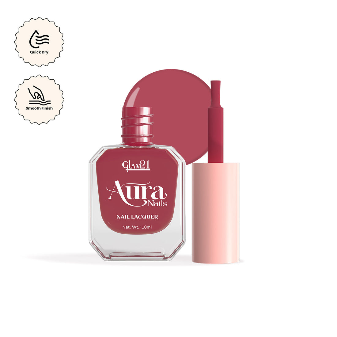 Glam21 Aura - Nail Lacquer (09Silk Nude)