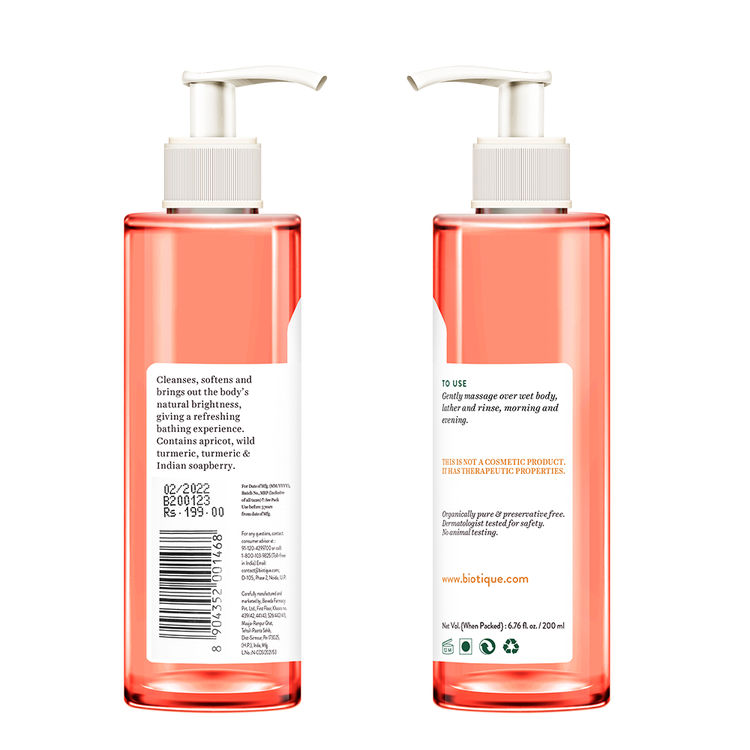 Biotique Bio Apricot Refreshing Body Wash (200ml)
