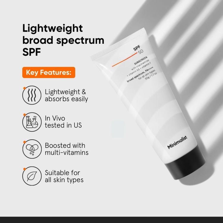 Minimalist SPF 50 PA++++ Sunscreen
(30g)