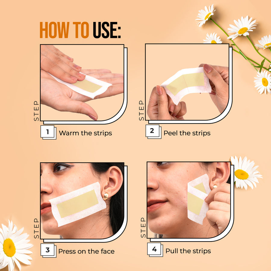 Hilary Rhoda One Go Facial Wax Strips 3 Chamomile