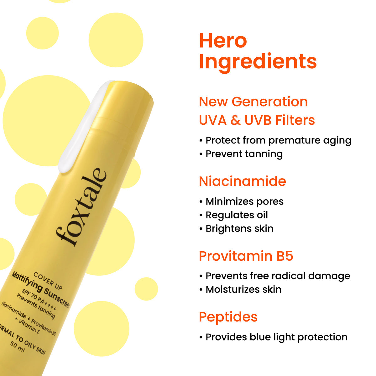 Foxtale SPF 70 Matte Finish Sunscreen