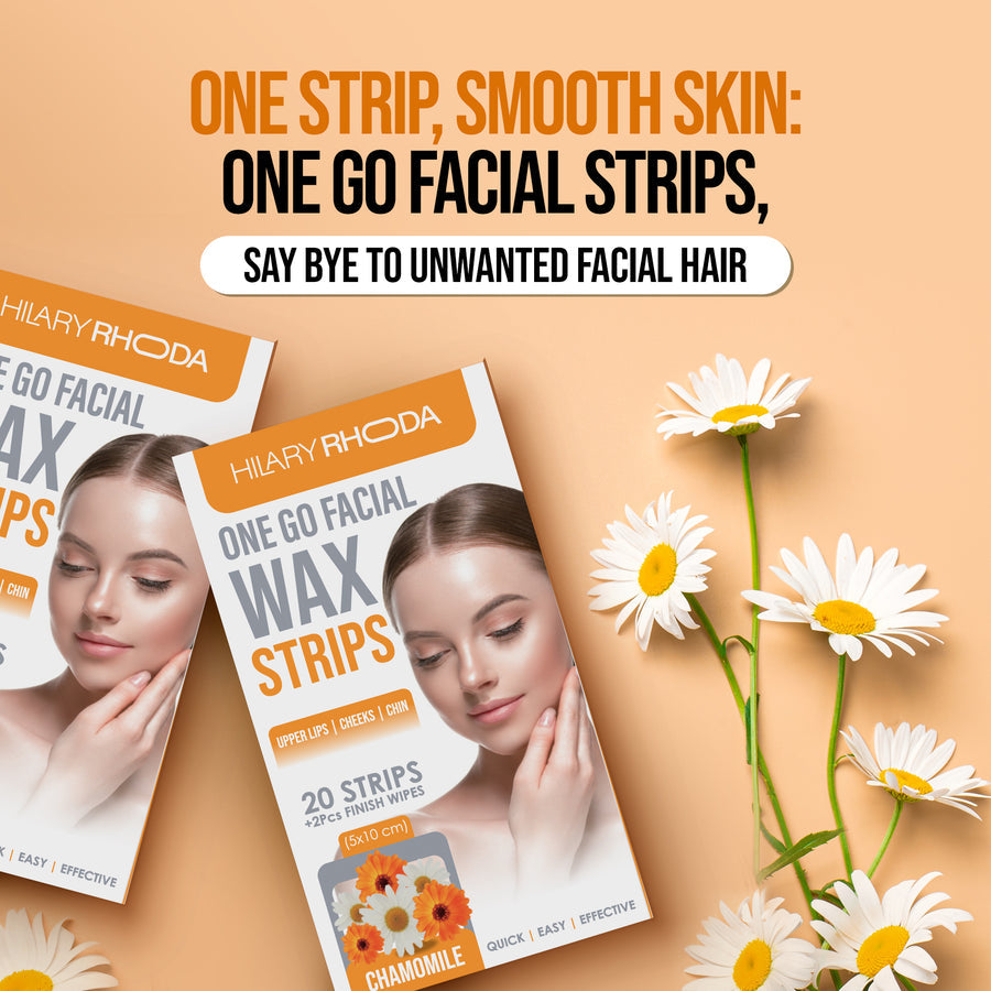 Hilary Rhoda One Go Facial Wax Strips 3 Chamomile