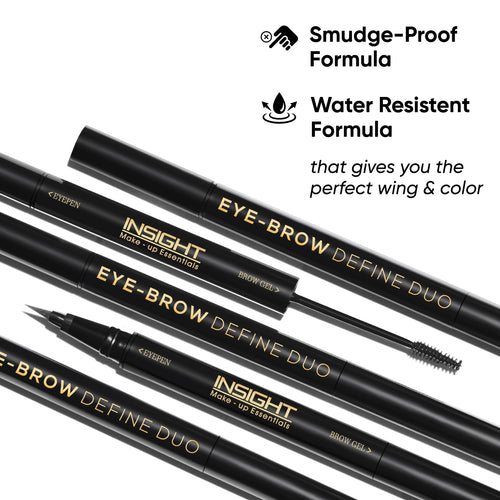 Insight Cosmetics EyeBrow Define Duo 2 In 1  (Black)