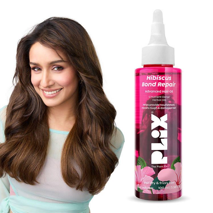 Plix Hibiscus Bond Repair Advanced Hair Oil (For Targeted Repair of Rough & Damaged Hair)