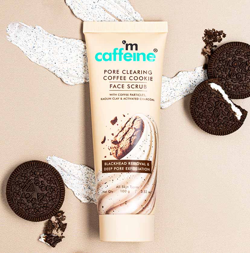 Mcaffeine Pore Clear Coffee Cookie Face Scrub- 100gm