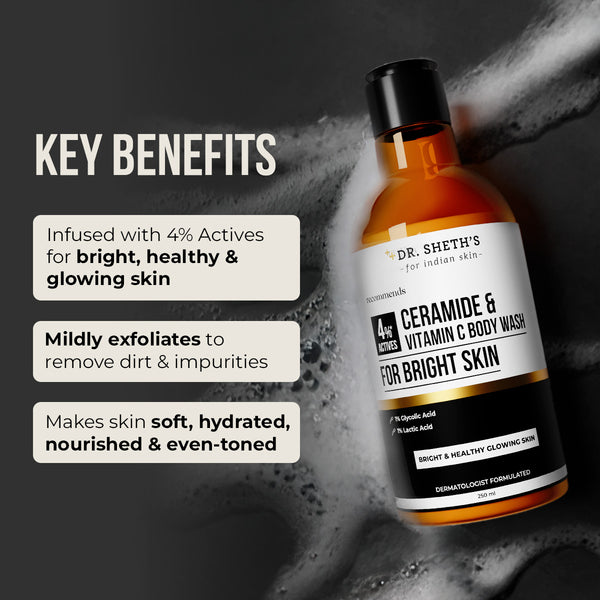 Dr. Sheth's Ceramide & Vitamin C Body Wash - 250ml