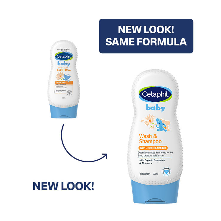 Cetaphil Baby Gentle Wash With Organic Calendula (230ml)