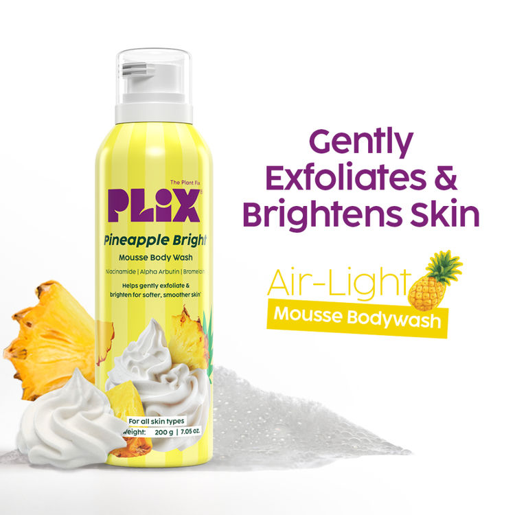 Plix Pineapple Bright Mousse Body Wash For Even-Looking Skin Tone
(200g)