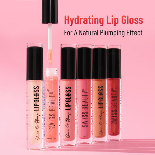 Swiss Beauty Shine & Plump Lipgloss 02(Pink)